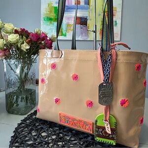 🌸🌺🌼 Consuela Brett Easy Tote - Diego Leather on Backside